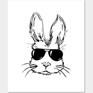 Easter Bunny Sunglasses Posters and Art